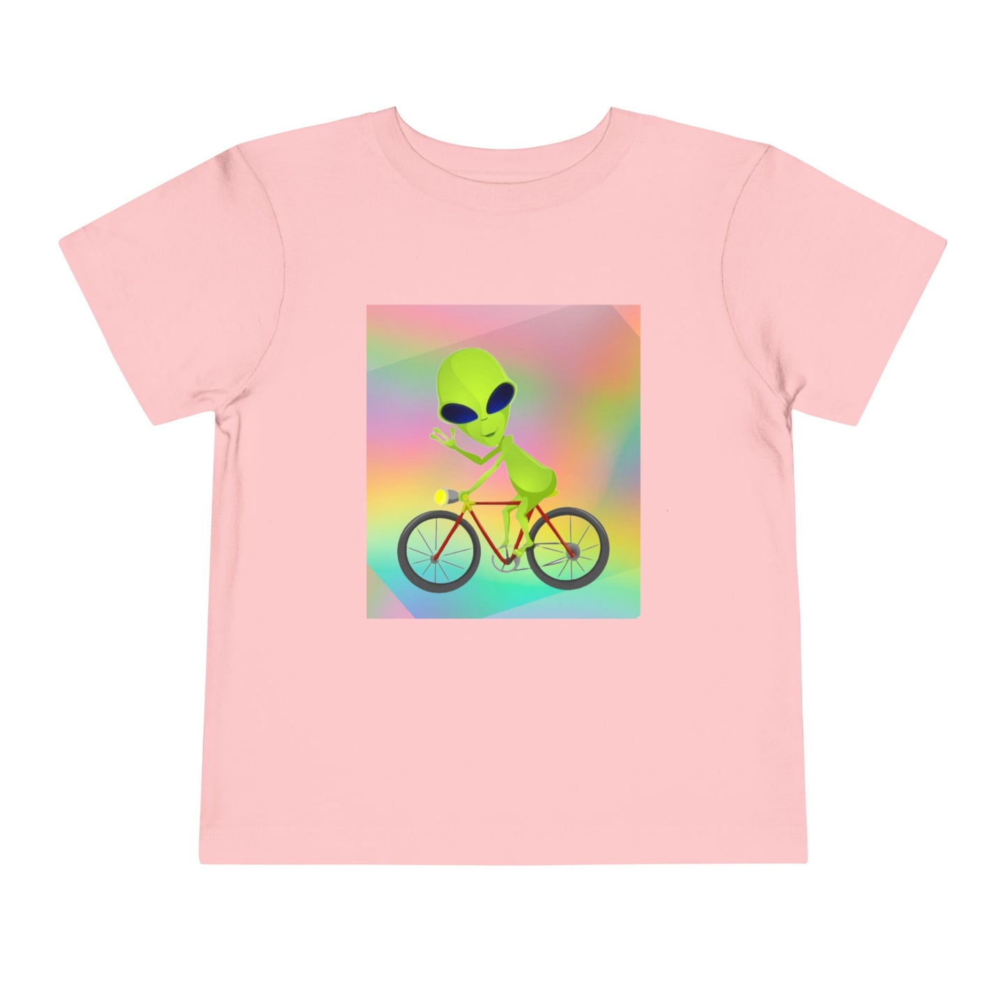 Alien Bicycle Toddler Short Sleeve Tee