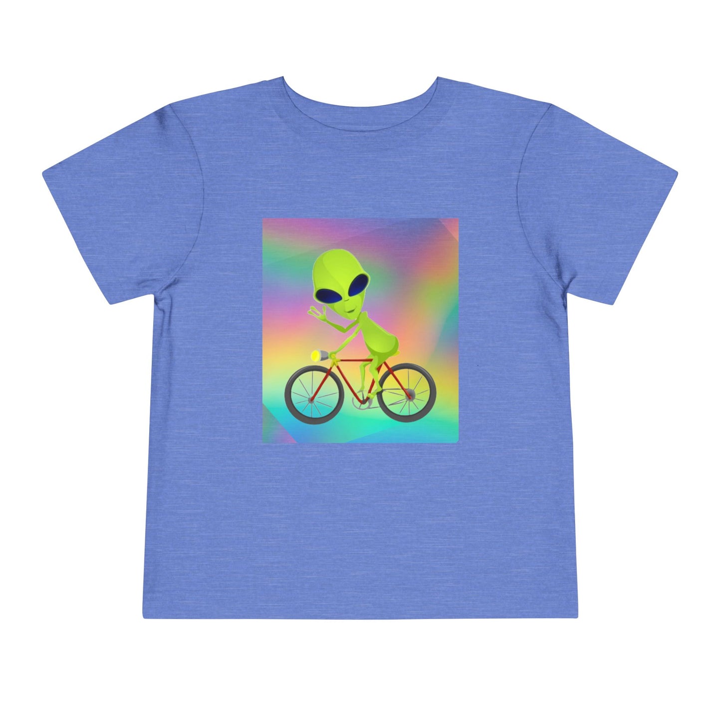 Alien Bicycle Toddler Short Sleeve Tee