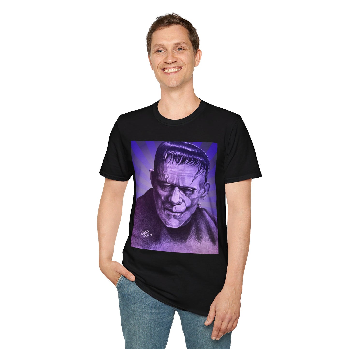 Frank by artist Tony Corso Unisex Softstyle T-Shirt