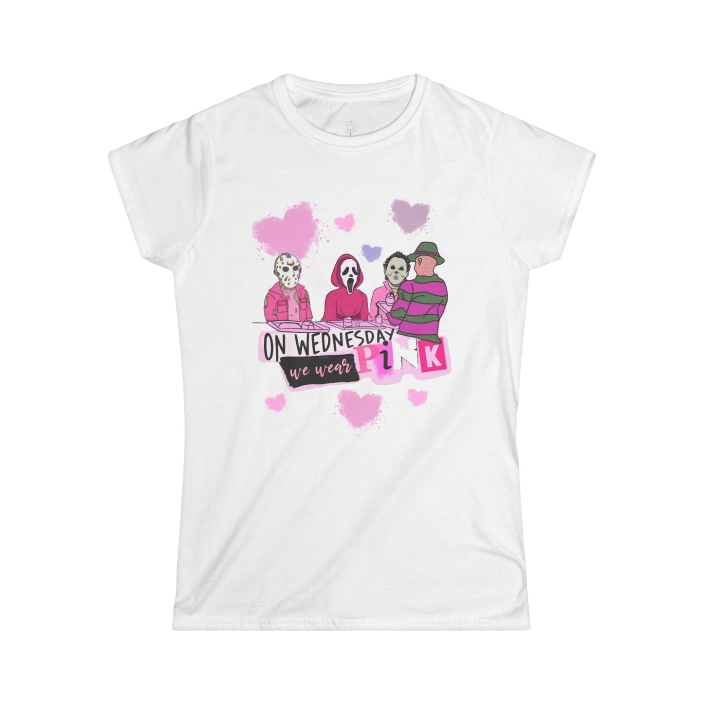 On Wednesdays we Wear Pink Horror Women's Softstyle Tee