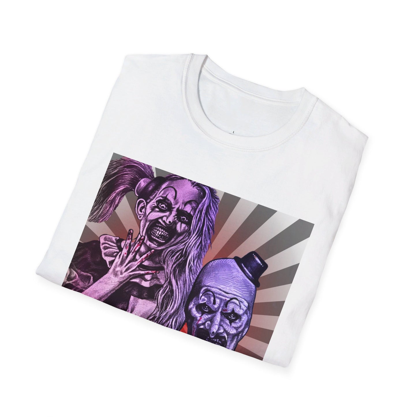 Terrifier by artist Tony Corso Unisex Softstyle T-Shirt