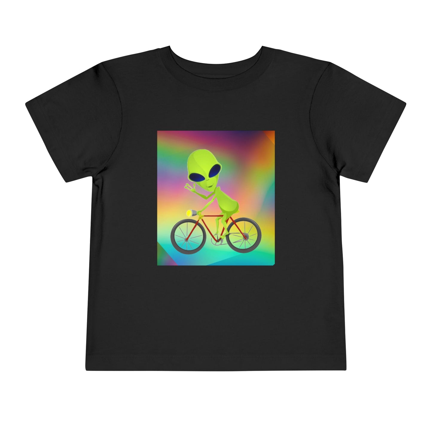 Alien Bicycle Toddler Short Sleeve Tee