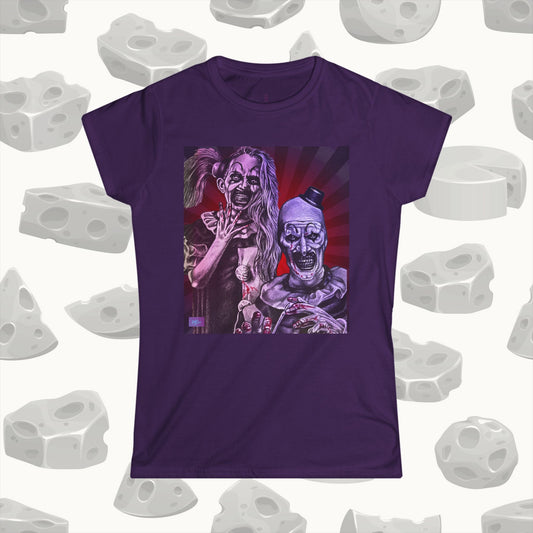 The Terrifier by artist Tony Corso Women's Softstyle Tee