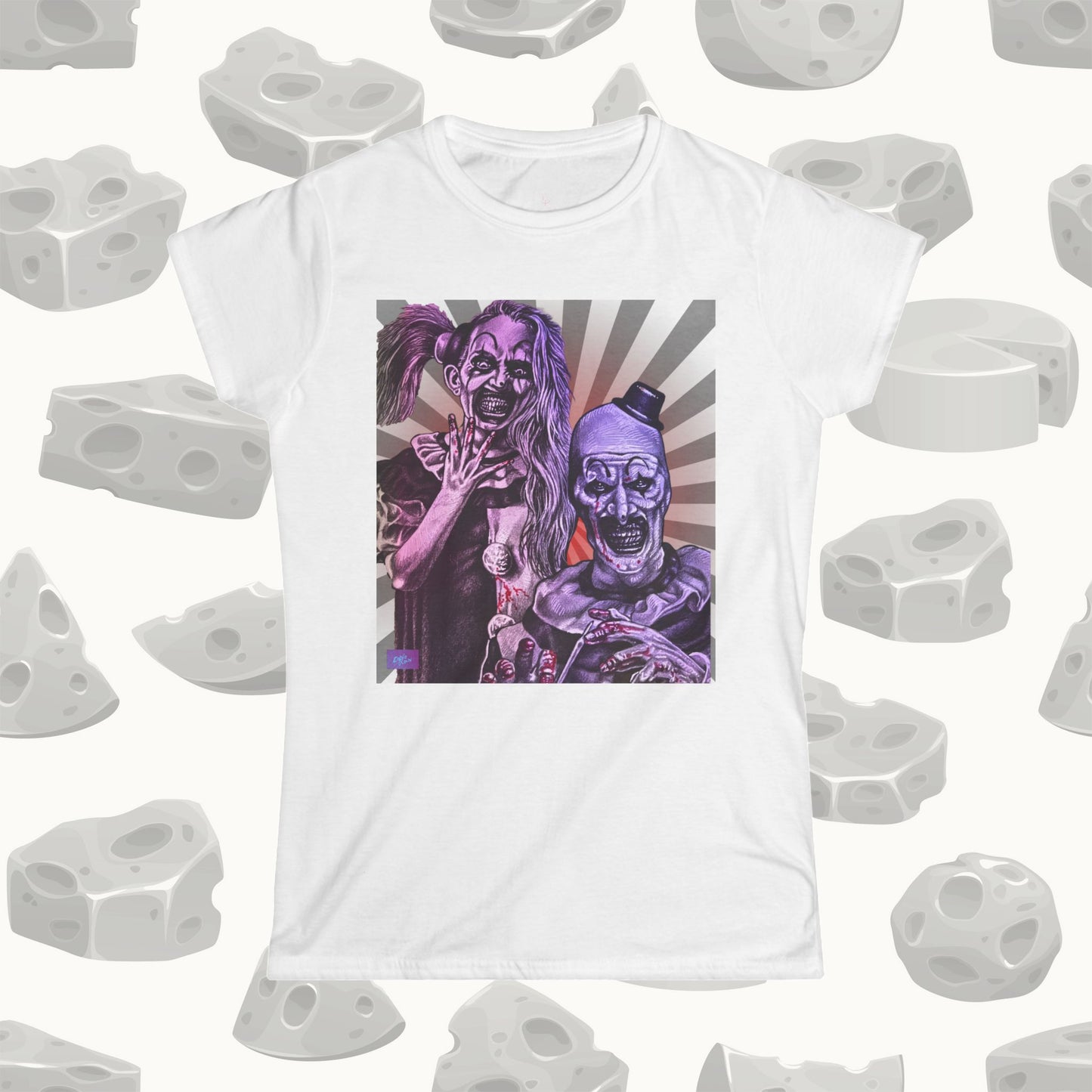 The Terrifier by artist Tony Corso Women's Softstyle Tee