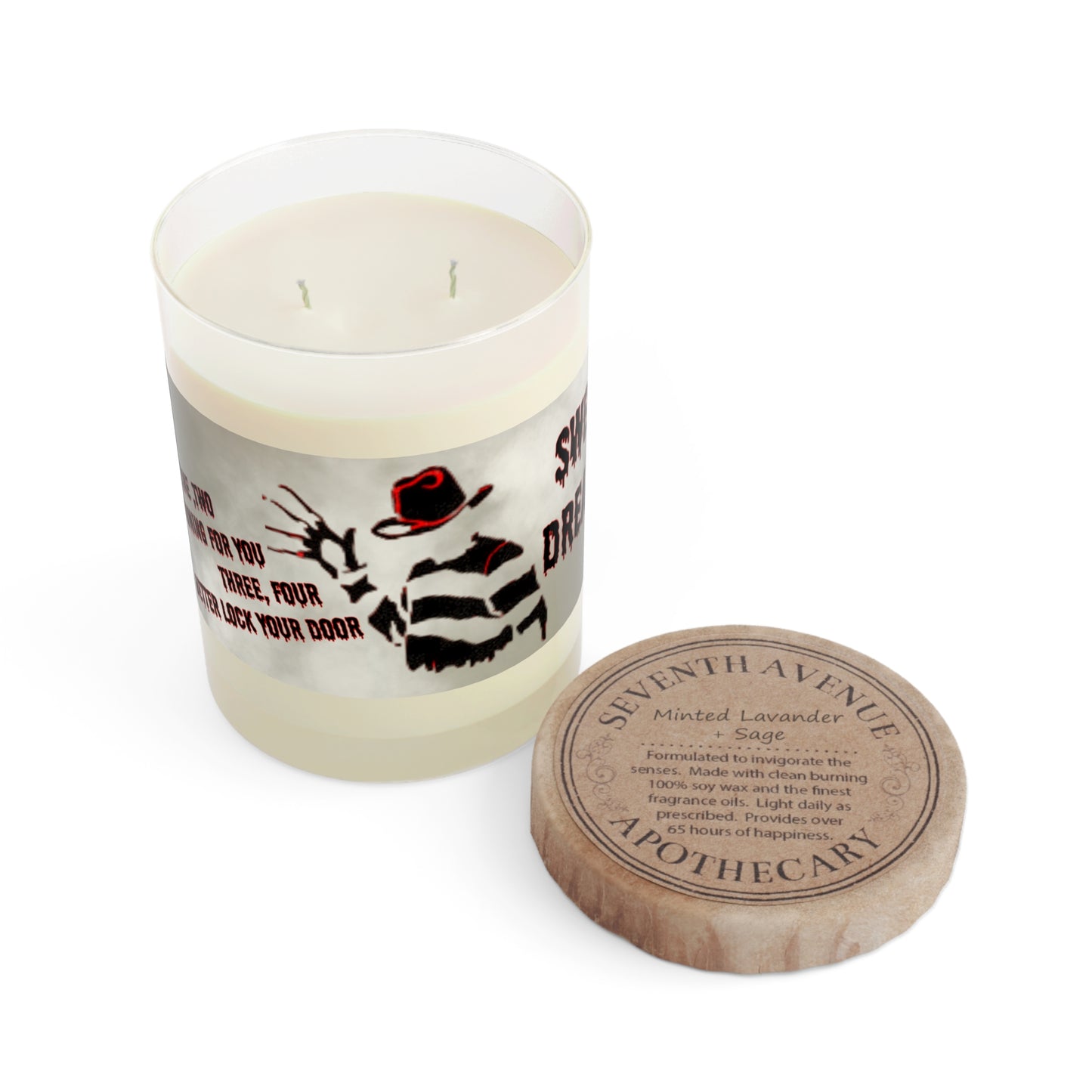 Sweet Dreams Freddy Scented Candle - Full Glass, 11oz