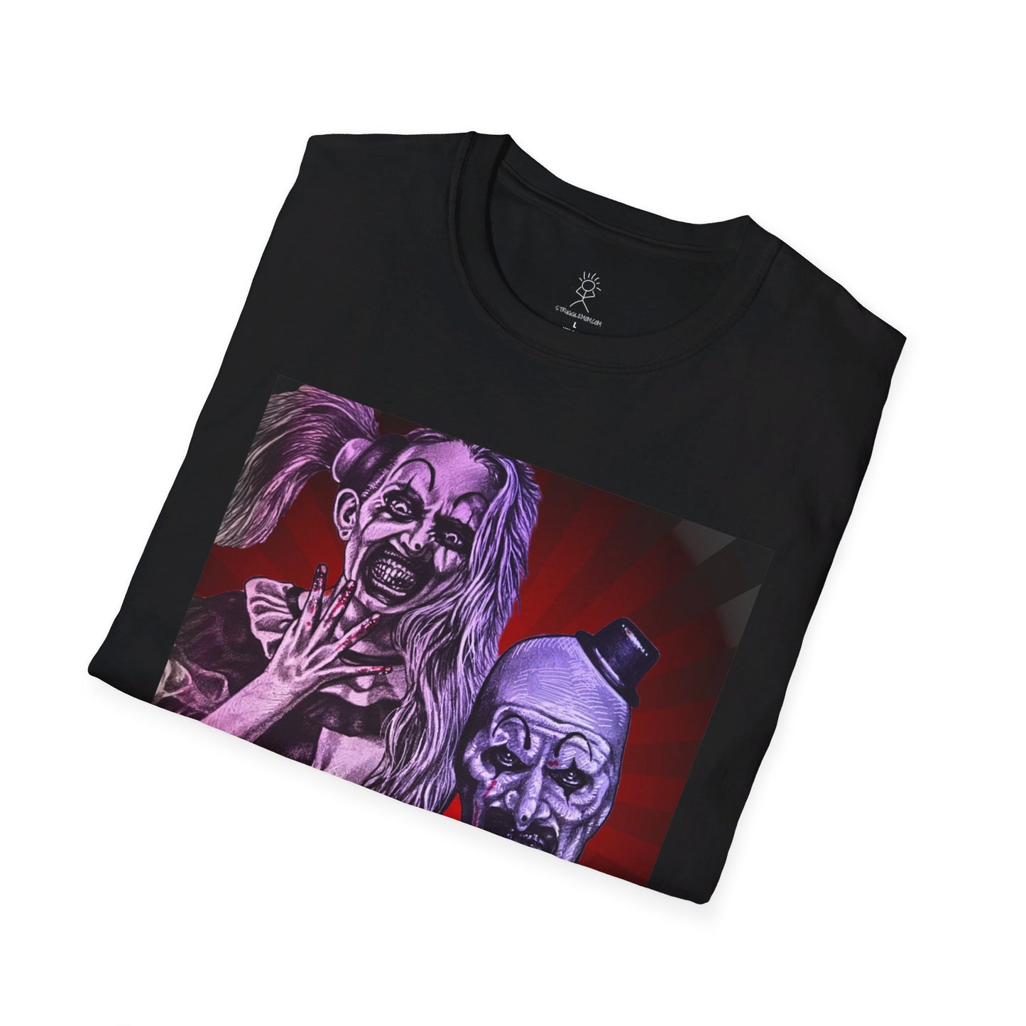 Terrifier by artist Tony Corso Unisex Softstyle T-Shirt