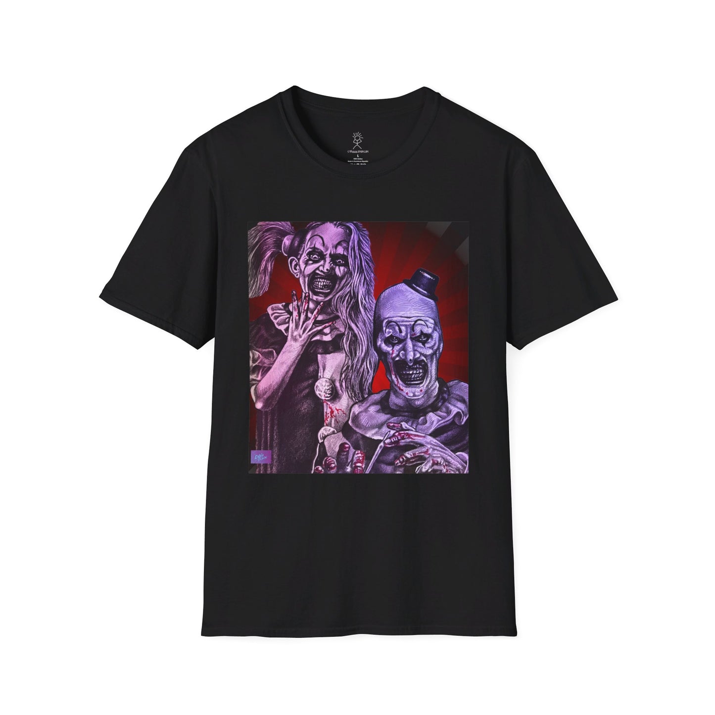 Terrifier by artist Tony Corso Unisex Softstyle T-Shirt