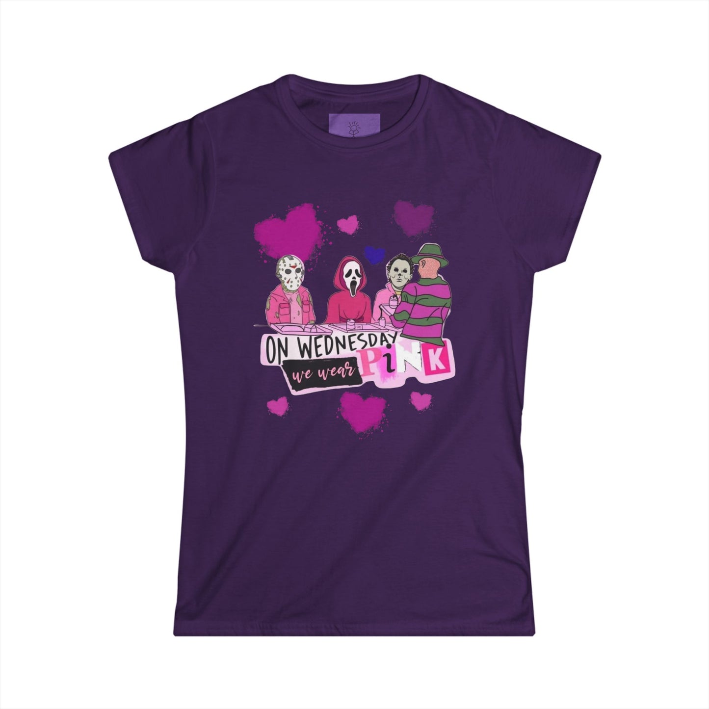 On Wednesdays we Wear Pink Horror Women's Softstyle Tee