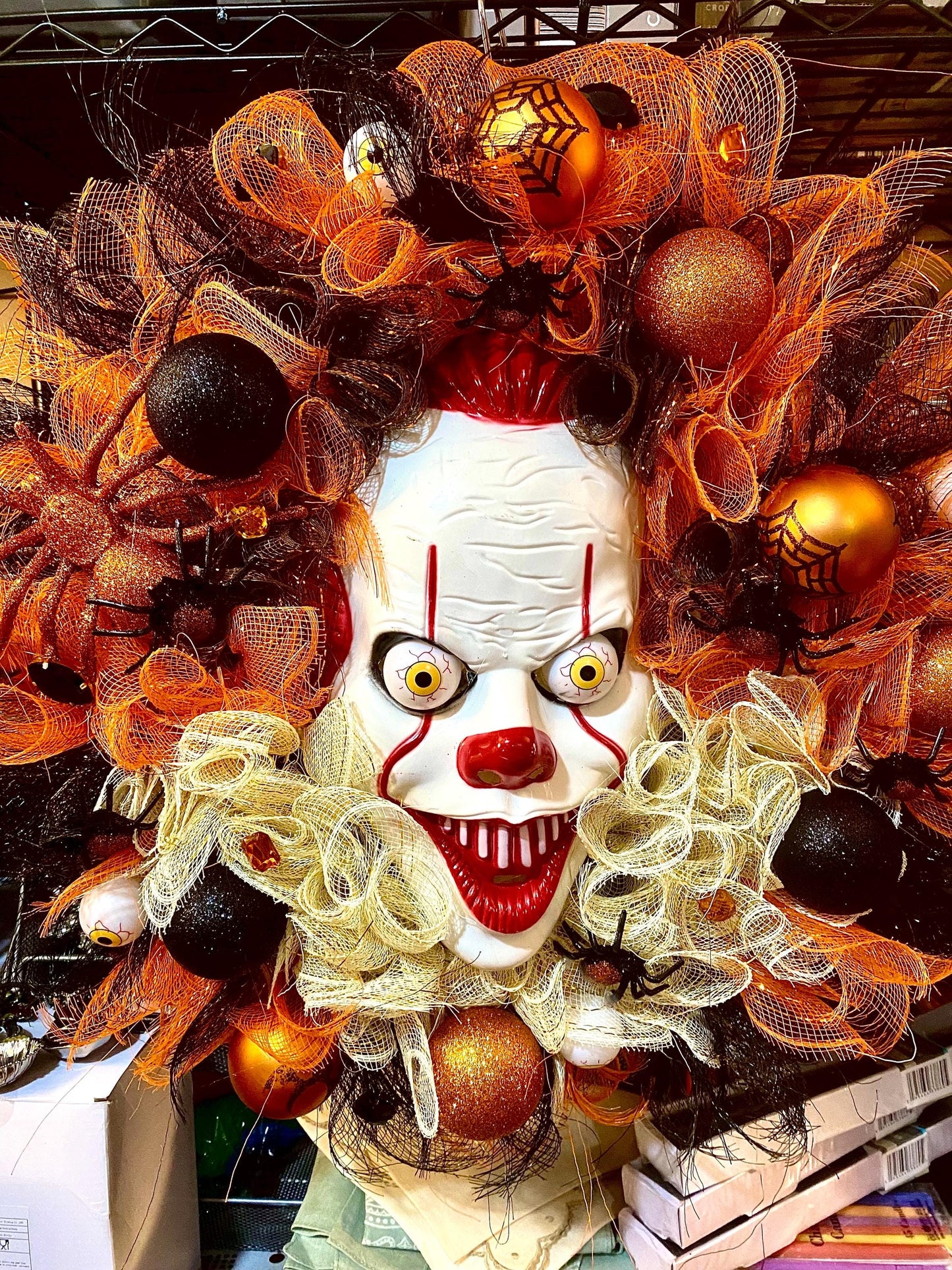 Pennywise Wreath Homemade